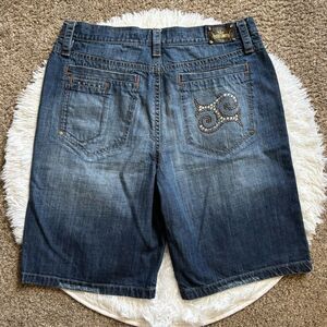 Todd Smith Jean Shorts Bling Pocket Mens Size 38